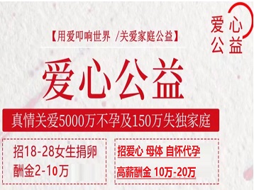 黑水捐卵助孕生子 爱心志愿者招募